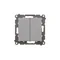 Simon 55 WMDL-TW6-2X-116 Interruttore doppio per scale senza pittogrammi (modulo) 10 AX, 250 V~, connettori rapidi; Grafite opaca