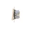 Simon 55 WMDL-TW6-2X-144 Double stair switch without pictogram (module) 10 AX, 250 V~, quick connectors; Champagne matt