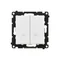Simon 55 WMDL-TW7-2-111 Connettore a doppia croce (modulo) 10 AX, 250 V~, connettori rapidi; Bianco opaco