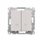Simon 55 WMDL-TW7-2-143 Connettore a doppia croce (modulo) 10 AX, 250 V~, connettori rapidi; alluminio opaco