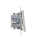 Simon 55 WMDL-TW7-2-143 Double cross connector (module) 10 AX, 250 V~, quick connectors; Matt aluminum