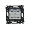 Simon 55 WMDL-TW7-2-149 Connettore a doppia croce (modulo) 10 AX, 250 V~, connettori rapidi; nero opaco