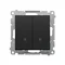Simon 55 WMDL-TW7-2-149 Double cross connector (module) 10 AX, 250 V~, quick connectors; Matte black