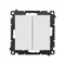 Simon 55 WMDL-TW7-2L2X-114 Double cross connector with illumination without pictogram (module) 10 AX, quick connectors; Light gray matt