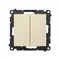 Simon 55 WMDL-TW7-2L2X-144 Double cross connector with illumination without pictogram (module) 10 AX, quick connectors; Champagne matt