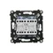 Simon 55 WMDL-TW7-2X-111 Connecteur double en croix sans pictogramme (module) 10 AX, 250 V~, connecteurs rapides ; blanc mat