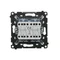 Simon 55 WMDL-TW7-2X-144 Conector de doble cruz sin pictograma (módulo) 10 AX, 250 V~, conectores rápidos; Champagne mate