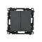 Simon 55 WMDL-TW7-2X-149 Double cross connector without pictogram (module) 10 AX, 250 V~, quick connectors; Matte black