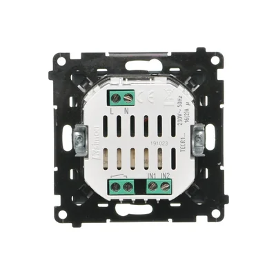 Simon 55 WMDR-001R10-116 Motion sensor with relay 16 A, 230 V~ (module). Features: AUTON, ON, OFF, SIMULATION modes. PCR/... covers included; Matte graphite