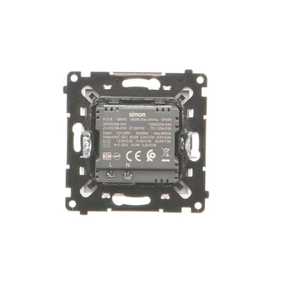 Simon 55 WMDS-0042L2-111 USB-C+A-Ladegerät (Modul), 30 W, 230 V; mattweiß