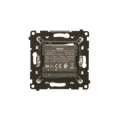 Simon 55 WMDS-0042L2-144 Ładowarka USB C+A (moduł), 30W, 230V; Szampański mat