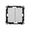 Simon 55 WMDS-004xL1-143 Dimmer per LED dimmerabili, pulsante, 15-200 W, 230 V (modulo); Alluminio opaco