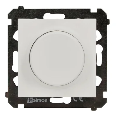 Simon 55 WMDS-005XS9L-111 Dimmer rotativo per LED dimmerabili 230V (modulo) 2–200W; Bianco opaco