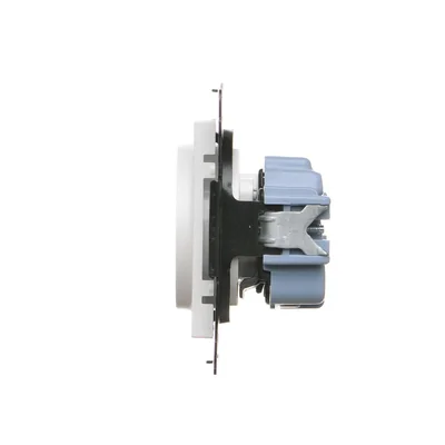 Simon 55 WMDW-001111-111 Presa senza messa a terra con otturatori (modulo) 16 A, 250 V~, connettori rapidi; Bianco opaco