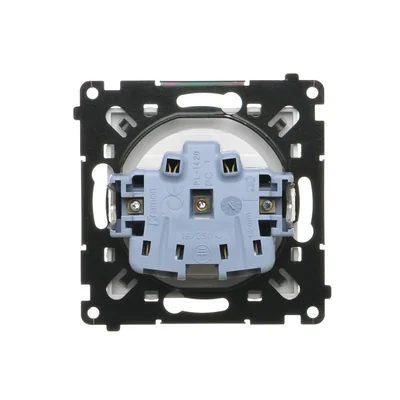 Simon 55 WMDW-001111-111 Ungeerdete Steckdose mit Abdeckungen (Modul) 16 A, 250 V~, Schnellverbinder; Mattweiß