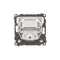 Simon 55 WMDW-001112-114 Enchufe con cargador integrado 2xUSB A (módulo), 2,1 A, 5 V CC, 230 V; Gris claro mate. Retirado de la oferta - hasta agotar existencias.