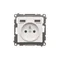 Simon 55 WMDW-001112-114 Socket with integrated charger 2xUSB A (module), 2.1 A, 5 V DC, 230 V; Light gray matt Withdrawn from the offer - while stocks last