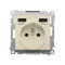 Simon 55 WMDW-001112-144 Enchufe con cargador integrado 2xUSB A (módulo), 2,1 A, 5 V CC, 230 V; Champán mate. Retirado de la oferta - hasta agotar existencias.