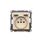Simon 55 WMDW-001112-144 Plug socket with integrated charger 2xUSB A (module), 2.1 A, 5 V DC, 230 V; Champagne matt Withdrawn from the offer - while stocks last