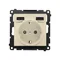 Simon 55 WMDW-001113-144 Schuko socket with integrated charger 2xUSB A (module), 2.1 A, 5 V DC, 230 V; Champagne matt