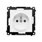 Simon 55 WMDW-0011S2-111 Enchufe individual con toma de tierra y obturadores (módulo) 16 A, 250 V~, conectores rápidos; Blanco mate