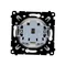 Simon 55 WMDW-0011S2-111 Presa singola con messa a terra e otturatori (modulo) 16 A, 250 V~, connettori rapidi; Bianco opaco