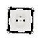 Simon 55 WMDW-0011S2-111 Single socket with grounding and shutters (module) 16 A, 250 V~, quick connectors; Matte white