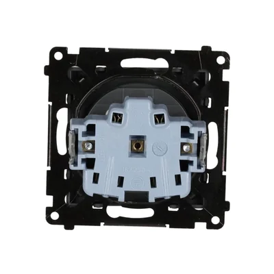 Simon 55 WMDW-0011S2-116 Einzelsteckdose mit Erdung und Abdeckungen (Modul) 16 A, 250 V~, Schnellverbinder; Mattgraphit