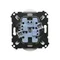 Simon 55 WMDW-00200N-111 Toma de corriente doble sin toma de tierra con obturadores (módulo) 16 A, 250 V~, conectores rápidos; Blanco mate
