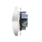 Simon 55 WMDW-00200N-111 Toma de corriente doble sin toma de tierra con obturadores (módulo) 16 A, 250 V~, conectores rápidos; Blanco mate
