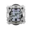 Simon 55 WMDW-00200N-116 Double socket without grounding with shutters (module) 16 A, 250 V~, quick connectors; Matte graphite