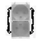 Simon 55 WMDW-00200O-111A Double socket for IP44 version with seal (module) 16 A, 250 V~, quick connectors. Transparent flap; Matte white