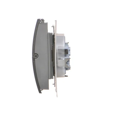 Simon 55 WMDW-00200O-116A Enchufe doble para versión IP44 con junta (módulo) 16 A, 250 V~, conectores rápidos. Tapa transparente; grafito mate.