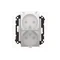Simon 55 WMDW-00200O-143A Doble toma para versión IP44 con junta (módulo) 16 A, 250 V~, conectores rápidos. Tapa transparente; aluminio mate.