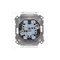Simon 55 WMDW-00200O-143A Doble toma para versión IP44 con junta (módulo) 16 A, 250 V~, conectores rápidos. Tapa transparente; aluminio mate.