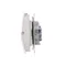 Simon 55 WMDW-00200O-143A Double socket for IP44 version with seal (module) 16 A, 250 V~, quick connectors. Transparent flap; Matt aluminum