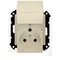 Simon 55 WMDW-00200O-144 Enchufe doble para versión IP44 con junta (módulo) 16 A, 250 V~, conectores rápidos. Tapa del mismo color que la cubierta; Champagne mate.