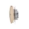 Simon 55 WMDW-00200O-144 Enchufe doble para versión IP44 con junta (módulo) 16 A, 250 V~, conectores rápidos. Tapa del mismo color que la cubierta; Champagne mate.