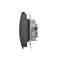 Simon 55 WMDW-00200O-149 Double socket for IP44 version with seal (module) 16 A, 250 V~, quick connectors. Flap in the color of the cover; Matte black