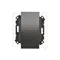 Simon 55 WMDW-00200O-149 Enchufe doble para versión IP44 con junta (módulo) 16 A, 250 V~, conectores rápidos. Tapa del color de la cubierta; negro mate.
