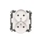 Simon 55 WMDW-00210N-111 Double prise de courant avec mise à la terre et obturateurs (module) 16 A, 250 V~, connecteurs rapides ; blanc mat
