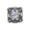 Simon 55 WMDW-00210N-114 Doppelsteckdose mit Erdung und Abdeckungen (Modul) 16 A, 250 V~, Schnellverbinder; Matt hellgrau