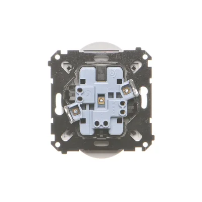 Simon 55 WMDW-00210N-114 Presa doppia con messa a terra e otturatori (modulo) 16 A, 250 V~, connettori rapidi; Grigio chiaro opaco
