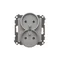 Simon 55 WMDW-00210N-116 Double socket outlet with grounding and shutters (module) 16 A, 250 V~, quick connectors; Matte graphite