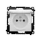 Simon 55 WMDW-50122x-111 Enchufe para versión IP44 sin junta (módulo) 16 A, 250 V~, conectores rápidos. Tapa del color de la cubierta; blanco mate.