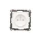 Simon 55 WMDW-50122x-111A Plug socket for IP44 version without seal (module) 16 A, 250 V~, quick connectors. Transparent flap; Matte white