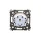 Simon 55 WMDW-50122x-111A Plug socket for IP44 version without seal (module) 16 A, 250 V~, quick connectors. Transparent flap; Matte white
