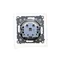 Simon 55 WMDW-50123x-111 Plug socket for IP44 version with seal (module) 16 A, 250 V~, quick connectors. Flap in the color of the cover; Matte white
