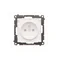 Simon 55 WMDW-50123x-111A Plug socket for IP44 version with seal (module) 16 A, 250 V~, quick connectors. Transparent flap; Matte white