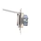 Simon 55 WMDW-50123x-114 Enchufe para versión IP44 con junta (módulo) 16 A, 250 V~, conectores rápidos. Tapa del color de la cubierta; Gris claro mate.